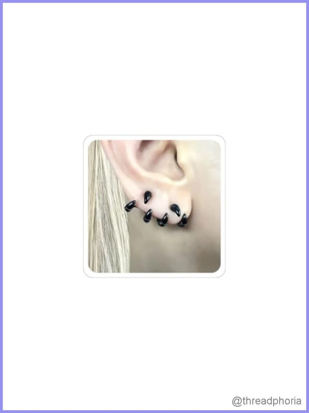 Goth Punk Dragon Claw Stud Earrings Stainless Steel Hip Hop Halloween